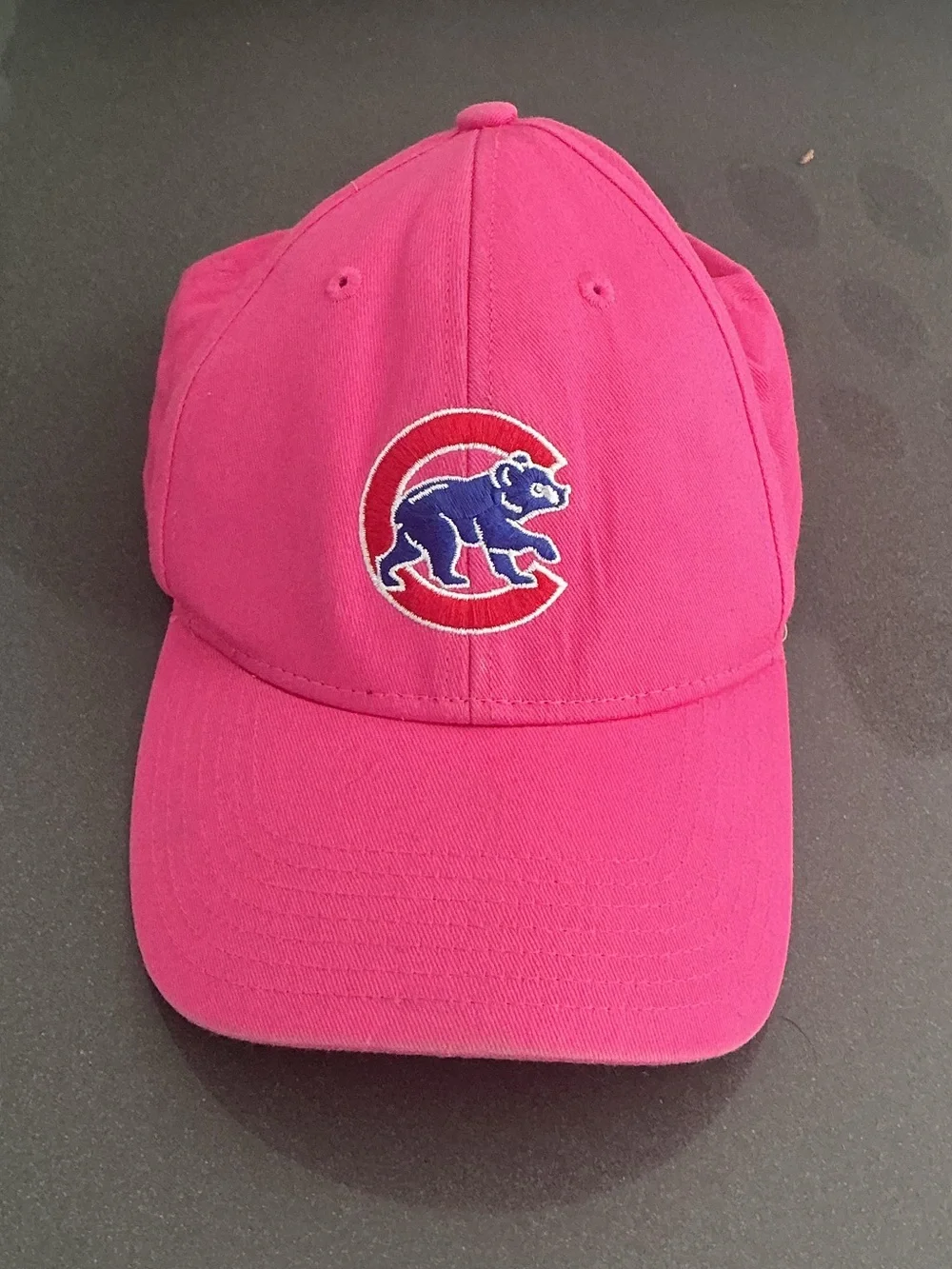 Chicago Cubs Pink Kids Baseball Cap Bear Logo